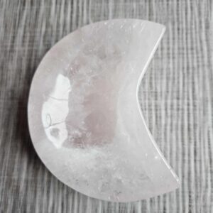 Rose Quart Moon Bowl